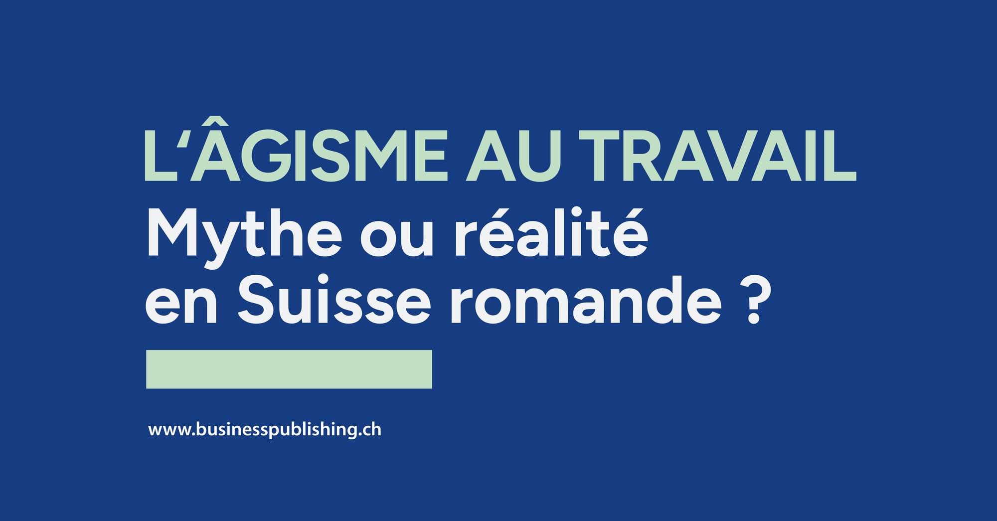 Les 55+, grands oubliés des PME de Suisse romande